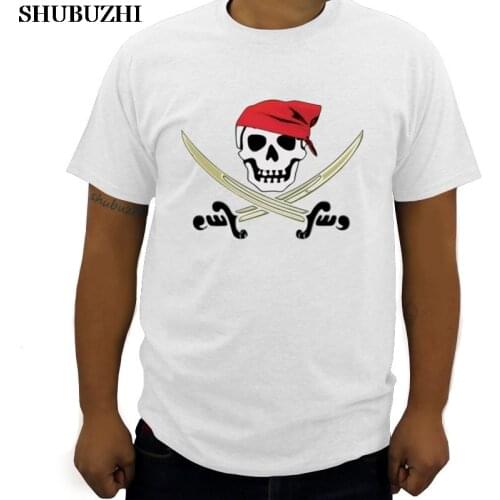 Jolly Roger Skull Mens T-Shirt summer luxury shubuzhi brand t-shirt new men 3d tshirt euro size