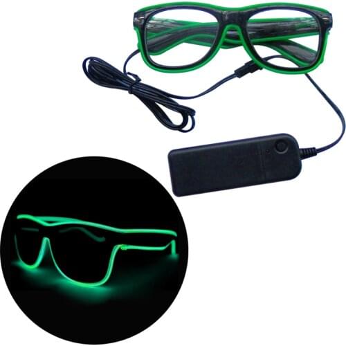 Flexible Neon EL Wire Glasses 10 Colors for Option as gift-toys Blinking LED Light