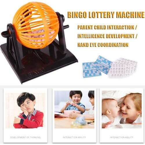 Toys For Girls Simulation Bingo Lottery Raffle Machine Desktop Toy Parent-child Lottery Party Toy Interactive Game Raffle Machin