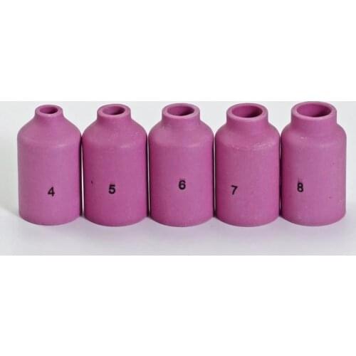 TIG KIT Alumina GAS Lens 54N14 54N15 54N16 54N17 54N18 Fit TIG Welding Torch PTA DB SR WP 17 18 26 Series 5PK
