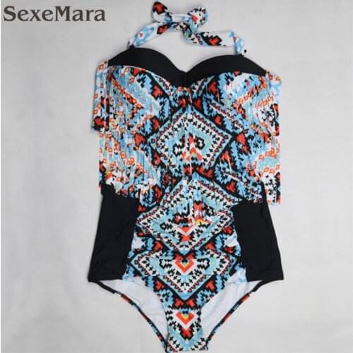 6XL Super plus size bikini swimwear fat women in swimsuit high-waist 2019 pushup Sexy tassels fat ladies bikini set 5XL female