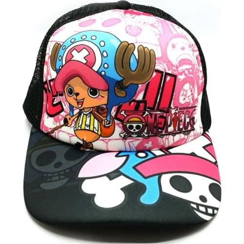 One Piece Anime Tony Tony Chopper Cartoon Baseball Cap Summer Mesh Hat for Boy or Girl