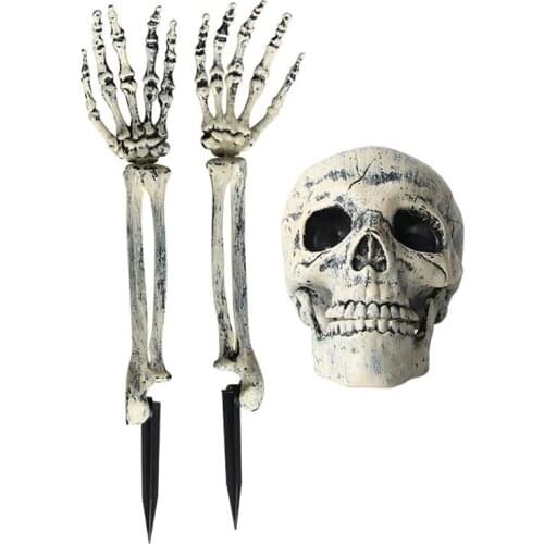 LUDA Halloween Skeleton Skeleton Set Halloween Decoration Props Artificial Human Plastic Skeleton