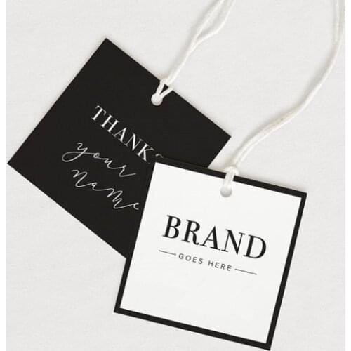 Wholesale Print Cardboard Swing Tags For Garments