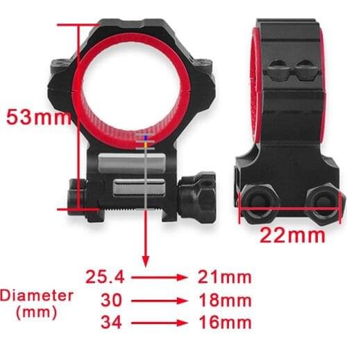 Discovery multi-diameter 20mm 11mm rail sight scope mount universal 25.4mm 30mm 34mm anti-slip fixed gun aiming seat