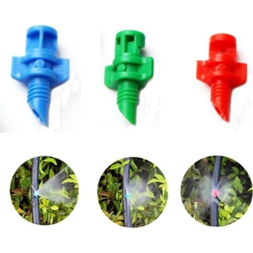 50PCS Garden Irrigation Simple Refraction nozzle Watering Flower Mist Nozzle Threaded connection 90 180 360 Degrees Sprayer