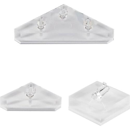 Transparent White Acrylic Ring Shelf Multi Ring Bracket Pedestal Jewelry Display Shelf Jewelry Display Props