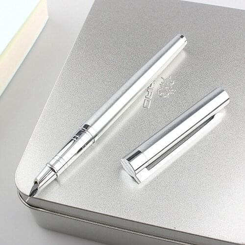 Classic stainless steel Fountain Pen 0.38mm Extra Fine Tip Ink Pens Office Business School Writing Calligraphy A126