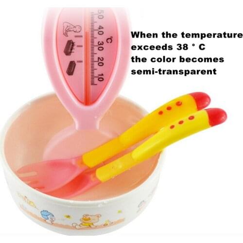 Soup Spoon Healthy Infant Sensing Temperature Sucker Kitchen Cooking Spoon Rice Spoon Childre Tableware