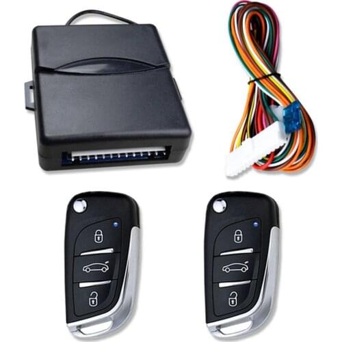 New Universal Car Auto Keyless Entry System Button Start Stop LED Keychain Central Kit Door Lock with Remote Control