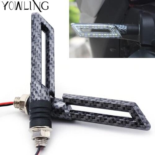 2Pcs 12V Universal Flashing Motorcycle LED Turn Signal Light High quality 12 Led Indicator Light Amber Blinker Light Bike Lamp