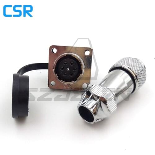 WS16 series waterproof 6 pin Plug and socket, automation power connectors, IP68 ,Military cable connector, Industrial Connectors