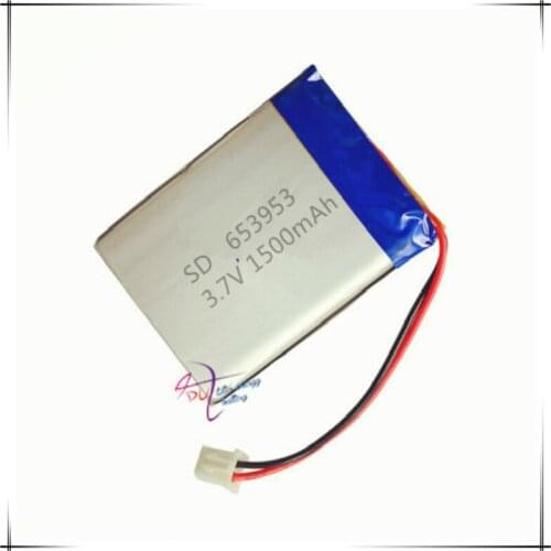 XHR-2P 2.54 3.7V 1500mAh 653953 654055 polymer lithium batterystory machine recorder