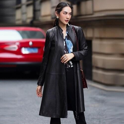 100% Real Sheepskin Coat Female Genuine Leather 2020 Autumn Jacket Women Korean Long Jackets Chaqueta Mujer MY