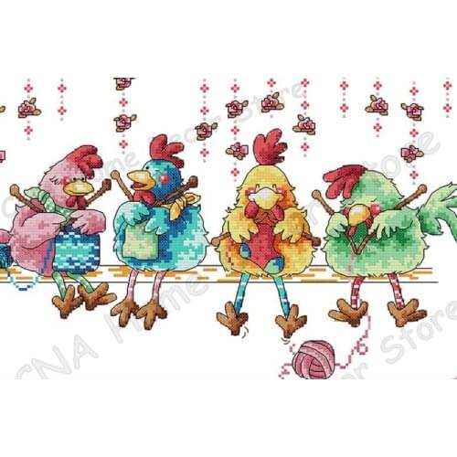 Animal Chicken 5D Diy Diamond Embroidery Painting Square Mosaic Drill Resin Embroidery 3D Cross Stitch Kits Cartoon Home Decor