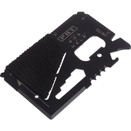 1PC 11 in 1 Camping Survival Pocket Multi tool Military Multifunction Swiss Army Wallet Kinfe Tools Credit Card Knife