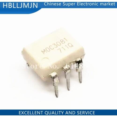 10PCS MOC3081 DIP6