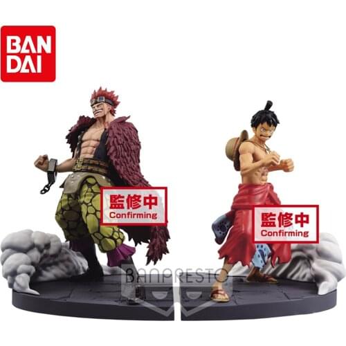 15cm BANDAI One Piece Log LFS Luffy VS Eustass Kid Action Model Anime Figure Model Kids Toys Gift