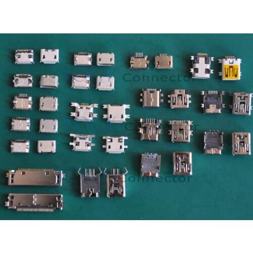 18 Models /36pcs/lot) Micro Mini USB Female Connectors fit for Digital Cameras, iPhone4, Tablet
