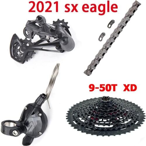 2021 SRAM SX EAGLE 1x12 12 Speed Bicycle Groupset Kit 9-50T Cassette XD Driver Trigger Shifter Rear Derailleur Chain Freewheel