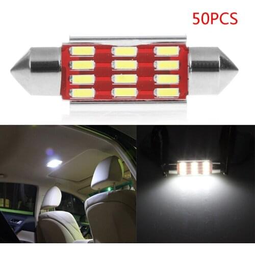 39mm 4014 12SMD C5W LED Canbus Festoon Dome Lamp Car License Plate Light