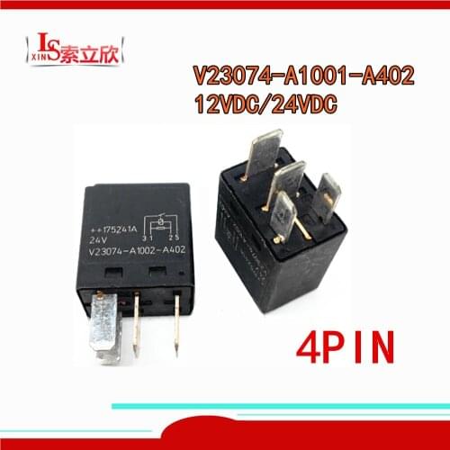 5PCS/lot 100%New Automobile relay V23074-A1001-A402 V23074 A1001 A402 V23074-A1001-A402-12V 4PIN Byd auto fan fuel pump relay