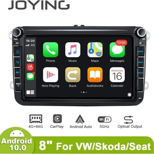 Joying 8inch Android10 Car Radio for Volkswagen VW Passat B6/B7/CC GPS Navi Carplay DSP SPDIF Split-screen SPDIF 5GWIF DVR DAB