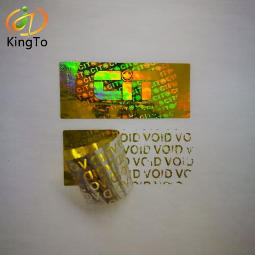 Security Tamper evident VOID laser hologram label sticker