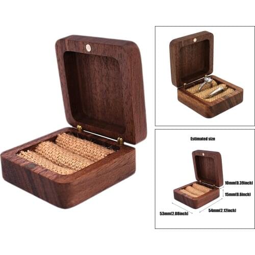 Rustic Wooden Rings Box,Wedding Rings Bearer Box,Wedding Rings Holder,Jewerly Box