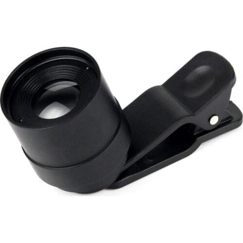 Datyson Cell Phone Holder Telescope Eyepiece 10mm 1.25'' with Clip for Smart Phone White&Black