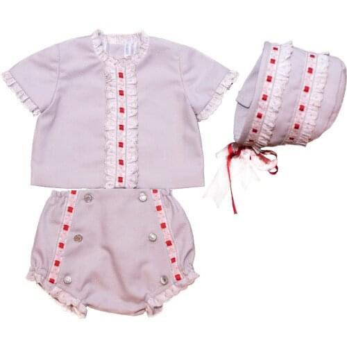 Baby Canastilla, comfortable, practical and elegant. Three-piece set for newborn baby up to 24 months. Ideal Pair