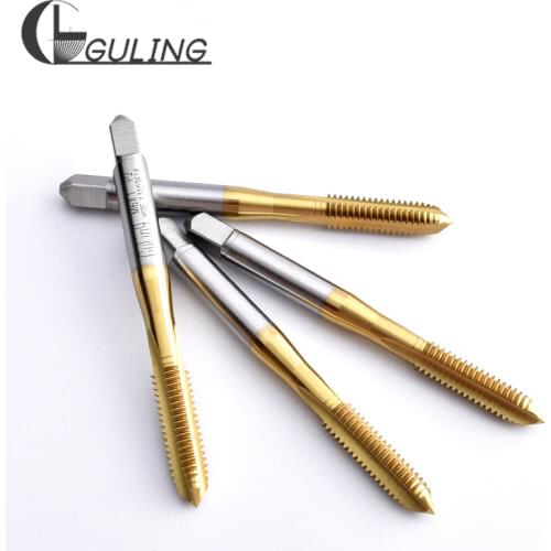HSSE Metric With Tin Hand Tap M2 M2.5 M3 M3.5 M4 M4.5 M5 M5.5 M6 M7 M8 X0.25 X0.35 X0.45 X0.75 X0.8 X1.5 Screw Fine Thread Taps