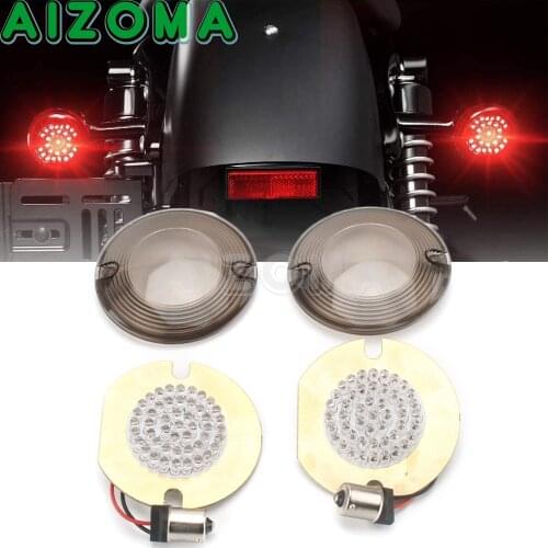 1156 LED 3 1/4" Turn Signal Light Rear Brake Lamp For Harley Softail Touring Electra Glide Ultra Classic Limited Road King FLHR
