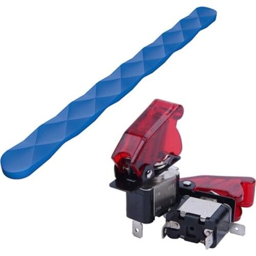 2PC Red LED SPST Toggle Rocker Switch Control with Automobile Oil Filter Magnetizer Iron Powder Filtering Device