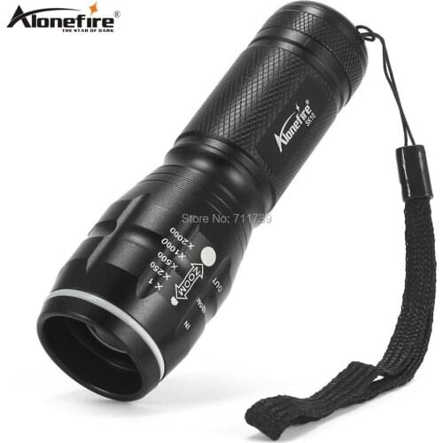 AloneFire SK10 Mini Zoomable flashlight waterproof Zoom Super brigh torch camping lamp Home flash light