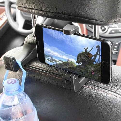 Car Headrest Hook 2in1 Multifunction Clips Hooks for fiat 500 500x grande punto ducato punto fiat panda ssangyong kyron actyon