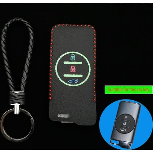 Fashion Leather Top Layer Car Key Cover Case Shield For Chery Tiggo 8 Arrizo 5 Pro Gx 5x Eq7 Chery Tiggo 7 Pro 2020 Accessories