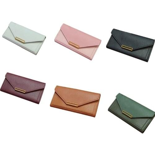 D0LF Fashion Women PU Leather Clutch Long Wallet Card Holder Phone Pouch Purse