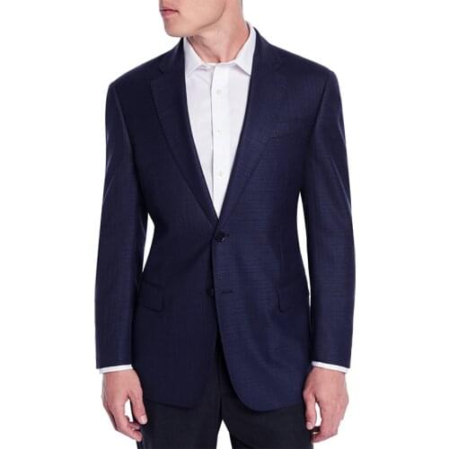 Men Jacket Men Jacket Tailor Made Suit Jacket Navy Blue Textured Fashion Blazer Subtle Pattern Custom Made Blazer For Men