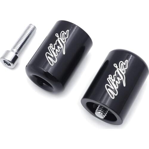 Aftermarket free shipping motor parts For Motorcycle Kawasaki Ninja EX250 EX500 EX650R ZX6R-636 ZZR1200 BLACK Hand Bar Ends CN