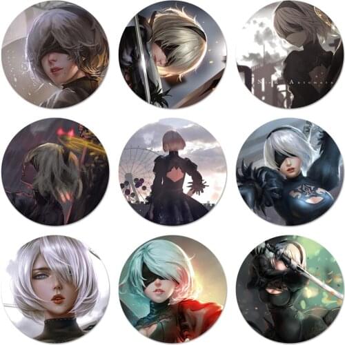 Nier Automata Game Icons Pins Badge Decoration Brooches Metal Badges For Clothes Backpack Decoration