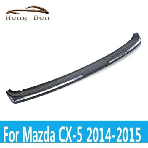 HB High Quality Plastic Rear bumper Protector Sill For CX-5 2014,15
