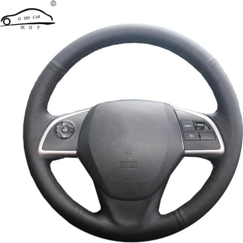 Artificial Leather car steering wheel braid for Mitsubishi Outlander 2013 2014 Mirage 2014 ASX L200 /Custom made Steering cover