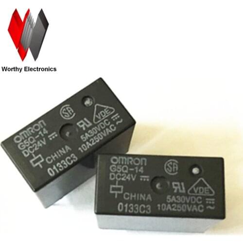 Wholesale 10pcs/lot relay G5Q-14-DC24V