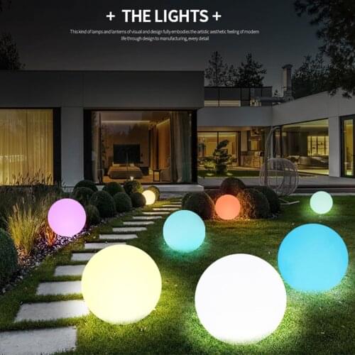 16 Color Floating Pool Lights Changing RGB LED Ball Lights IP67 Waterproof 20cm 15cm 12cm Hot Tub Night Lights Pool Toys
