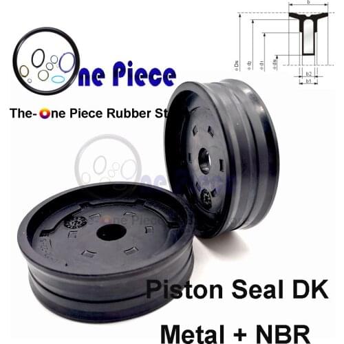 Piston seal DK Dn=25/32/40/50 mm Pneumatic cylinder compact part air cylinder and valve components Nitrile NBR+Metal Rubber seal