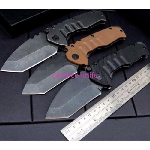 Medfo Folding Knife 9cr18mov Blade G10/Stone Wash Handle Tactical Hunting Camping EDC Outdoor Multi Tool Pocket Survival Knives