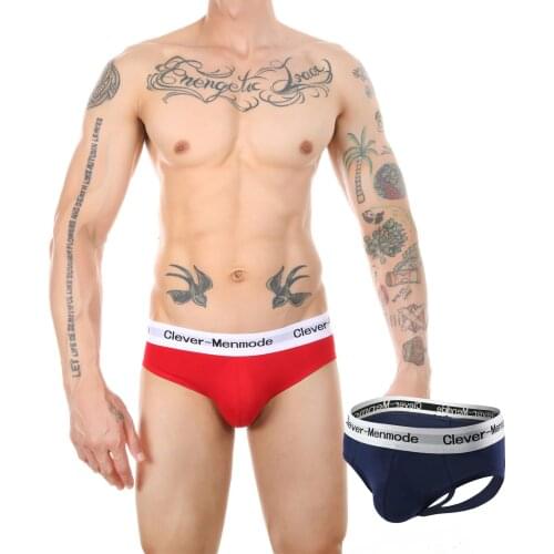 Mens Sexy Underwear Briefs Jockstrap G String Thongs Men Penis Pouch Cotton Panties Male hombre Backless Underpants Slips