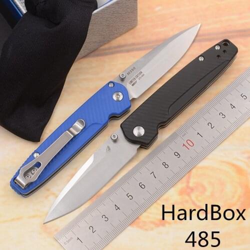 OEM Hard Box 485 Mark M390 Blade Nylon fibre handle Copper washer folding Fruit Utility Pocket Survival hunt EDC camp Tool knife
