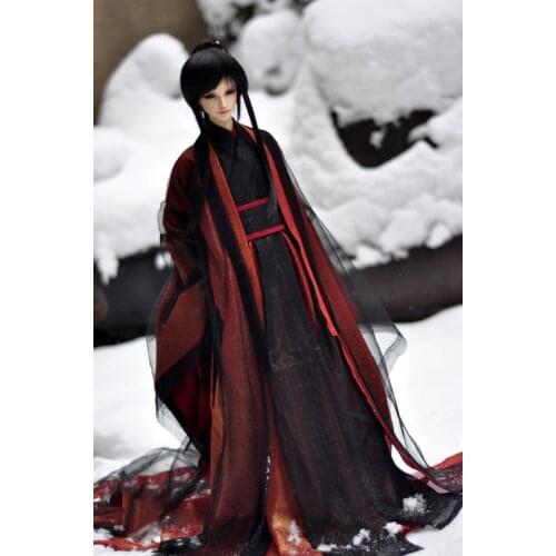 1/3 BJD Clothes Chinese Ancient Costume Hanfu Samurai Outfit Set for BJD/SD SD13 SSDF ID75 Strong Uncle Doll Accessories C1049